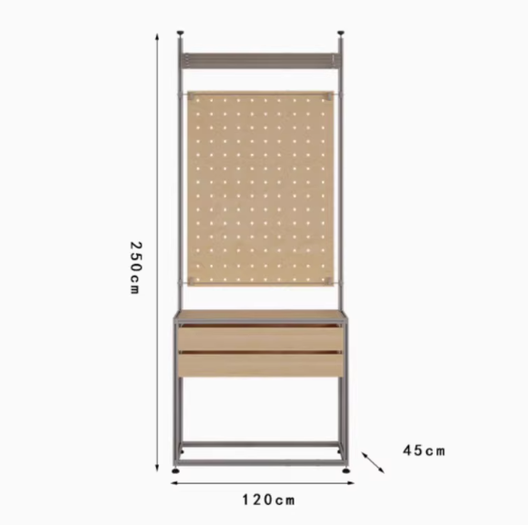 Aluminum Profile Phone Accessory Display Shelving | Modular Retail Phone Case Display Rack