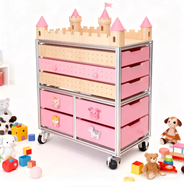 Aluminum Profile Multi-Drawer Mobile Storage Cabinet | Marine Board Office Home Organizer