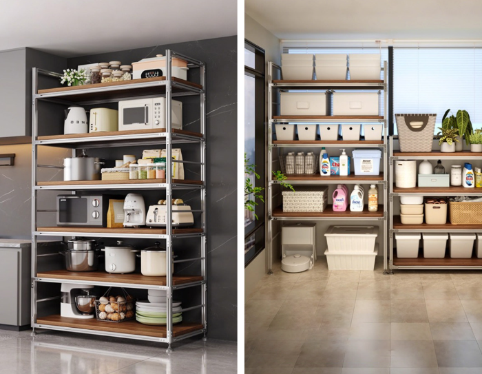 Euro Standard Aluminum Profile Shelf: 20/30/40 Custom Storage & Display Rack for Home