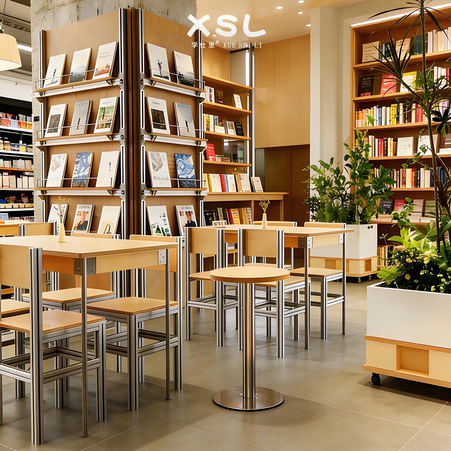 Aluminum Ocean Board Custom Display Shelf: Commercial Bookstore Storage & Exhibition Stand