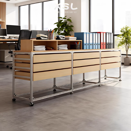 Birch Marine Board Mobile Drawer File Cabinet – Aluminum Profile Office Storage & Showcase