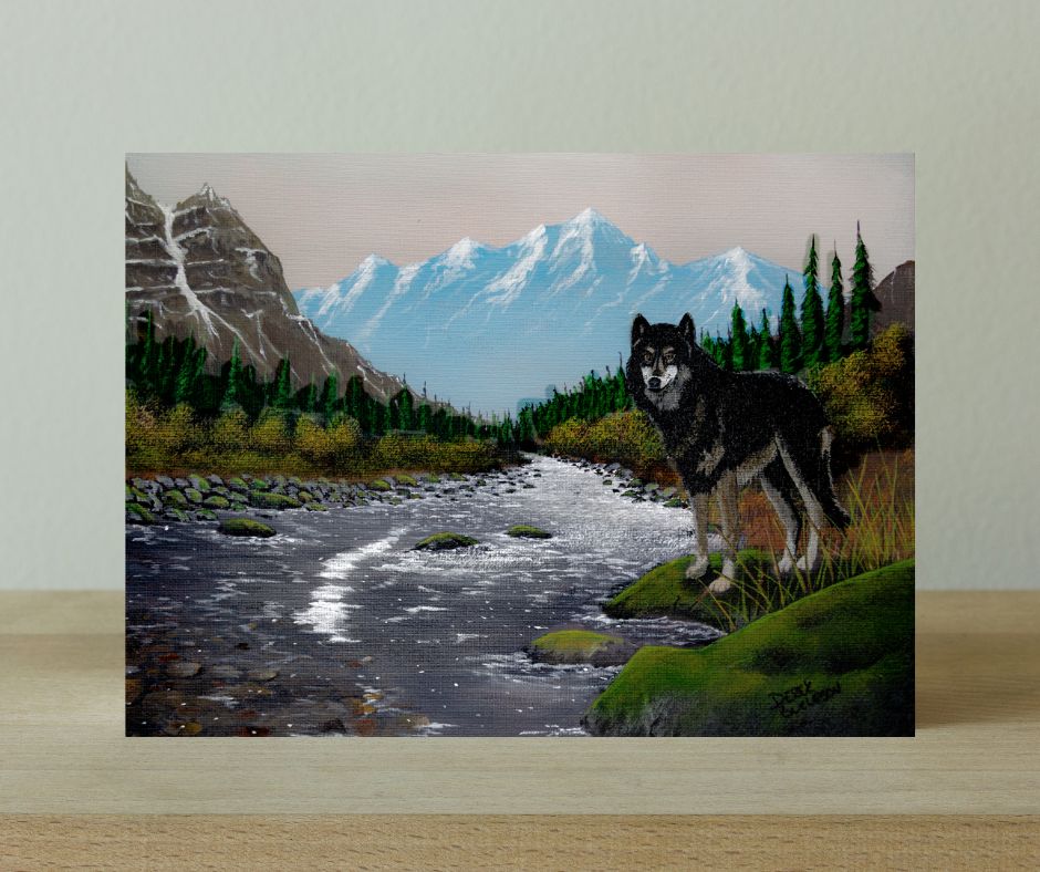 The Lone Wolf - cutting board