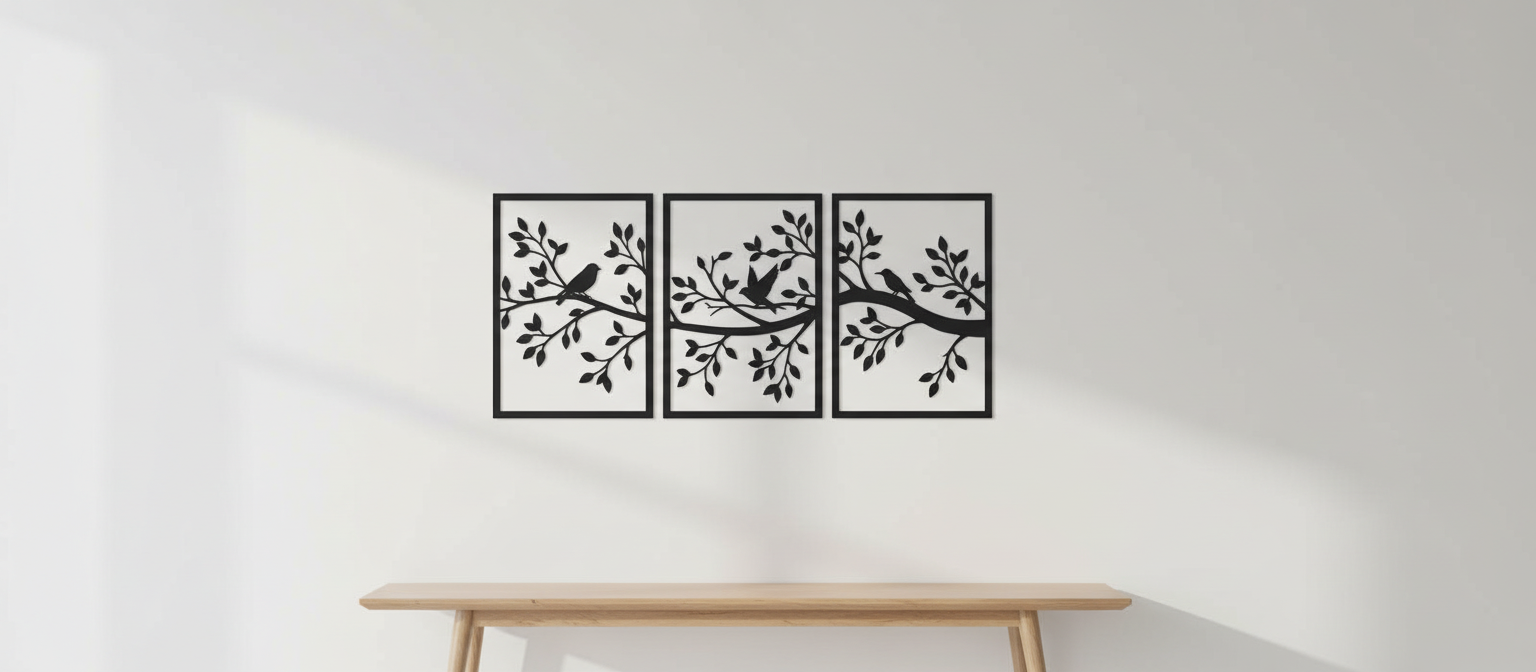 MDF Tree Branch Wall Art Set