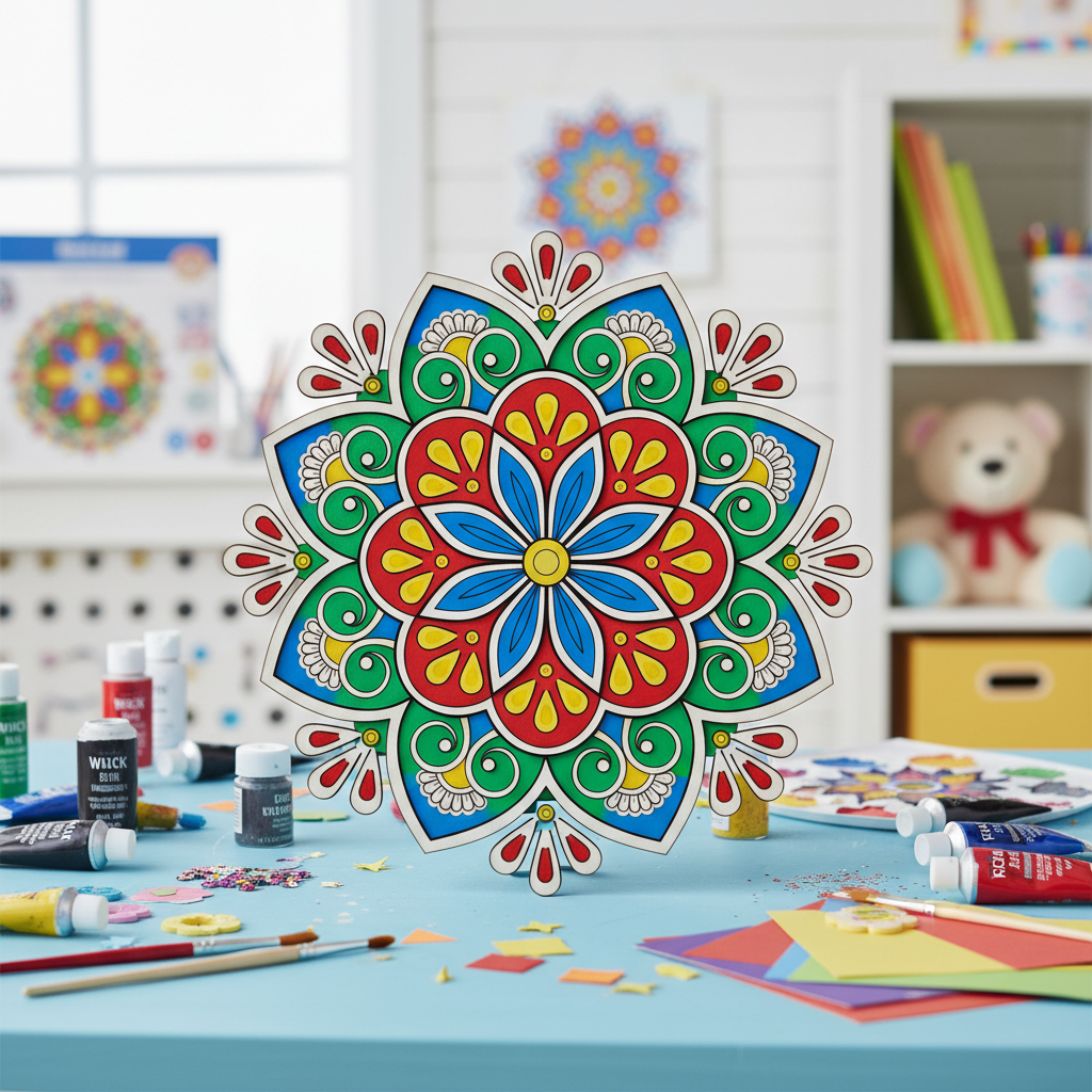 MDF Mandala DIY Kit for 7+ Years kids