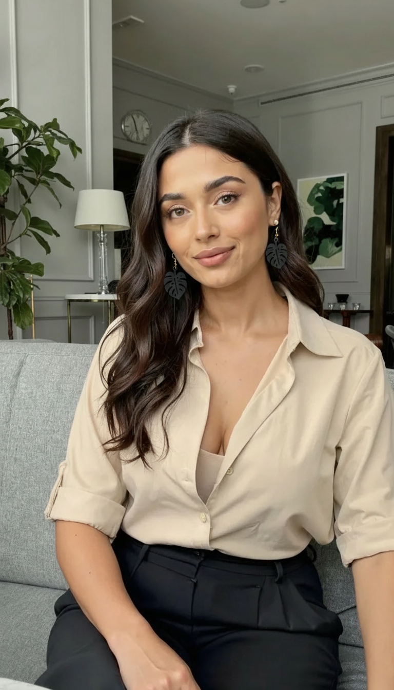 Monstera Leaf Earrings