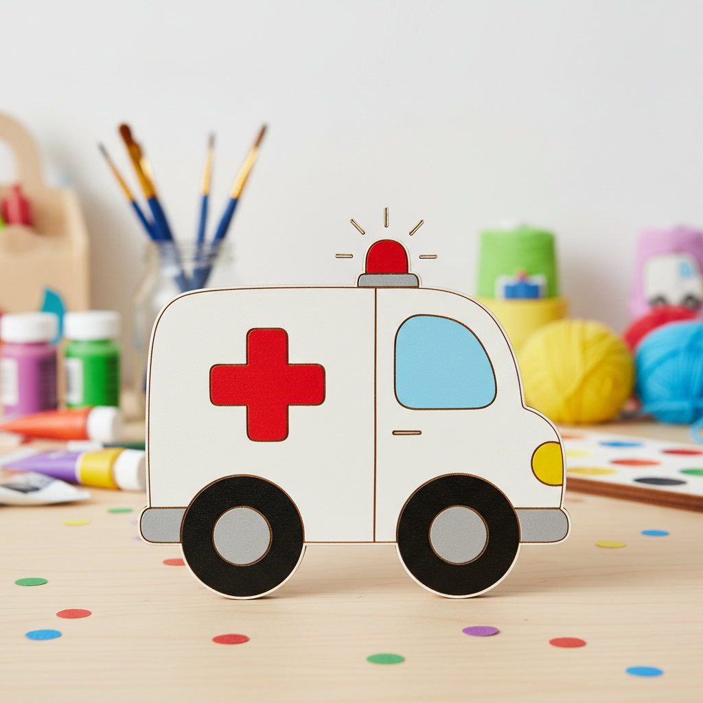 MDF Vehicle DIY Kit for 3+ Years kids