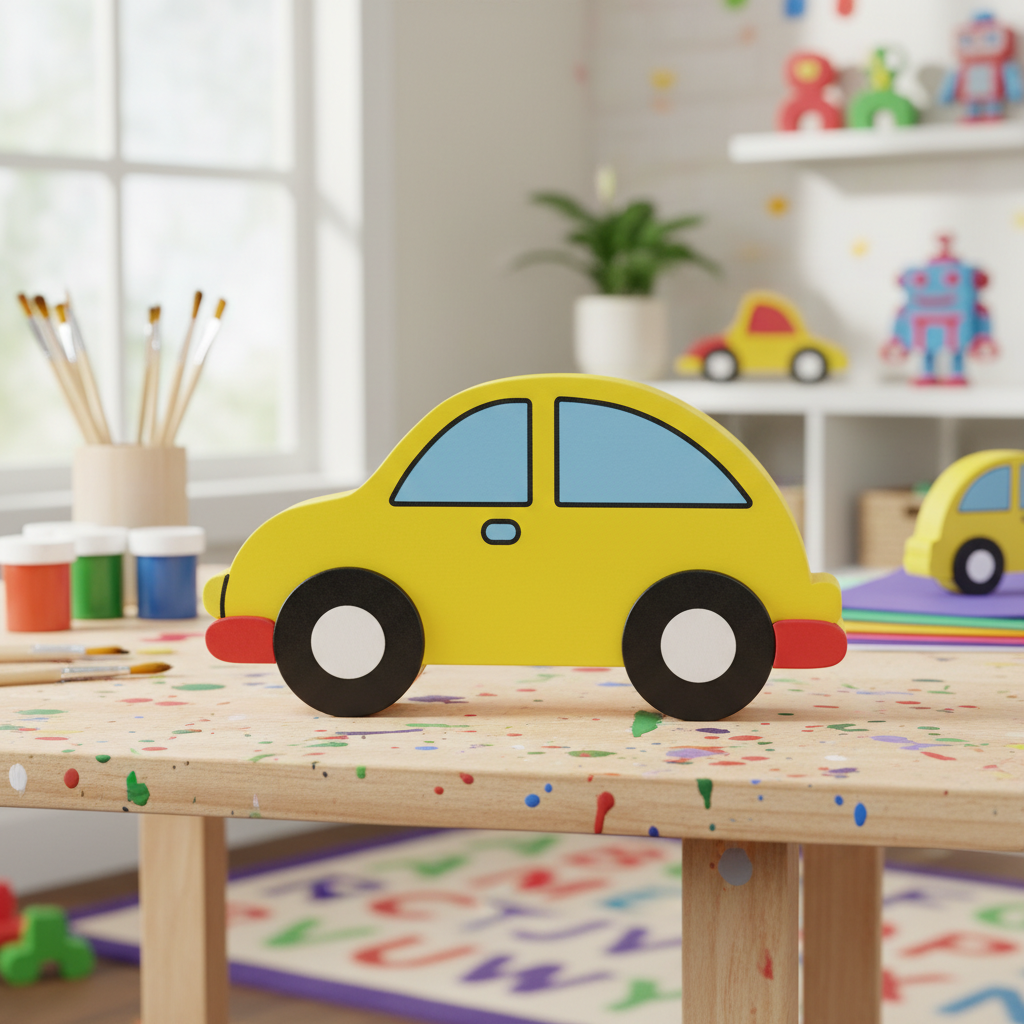 MDF Vehicle DIY Kit for 3+ Years kids
