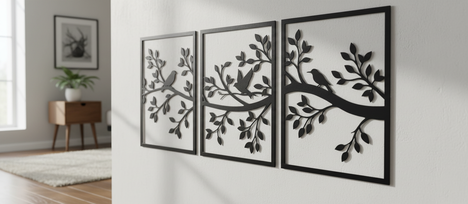 MDF Tree Branch Wall Art Set