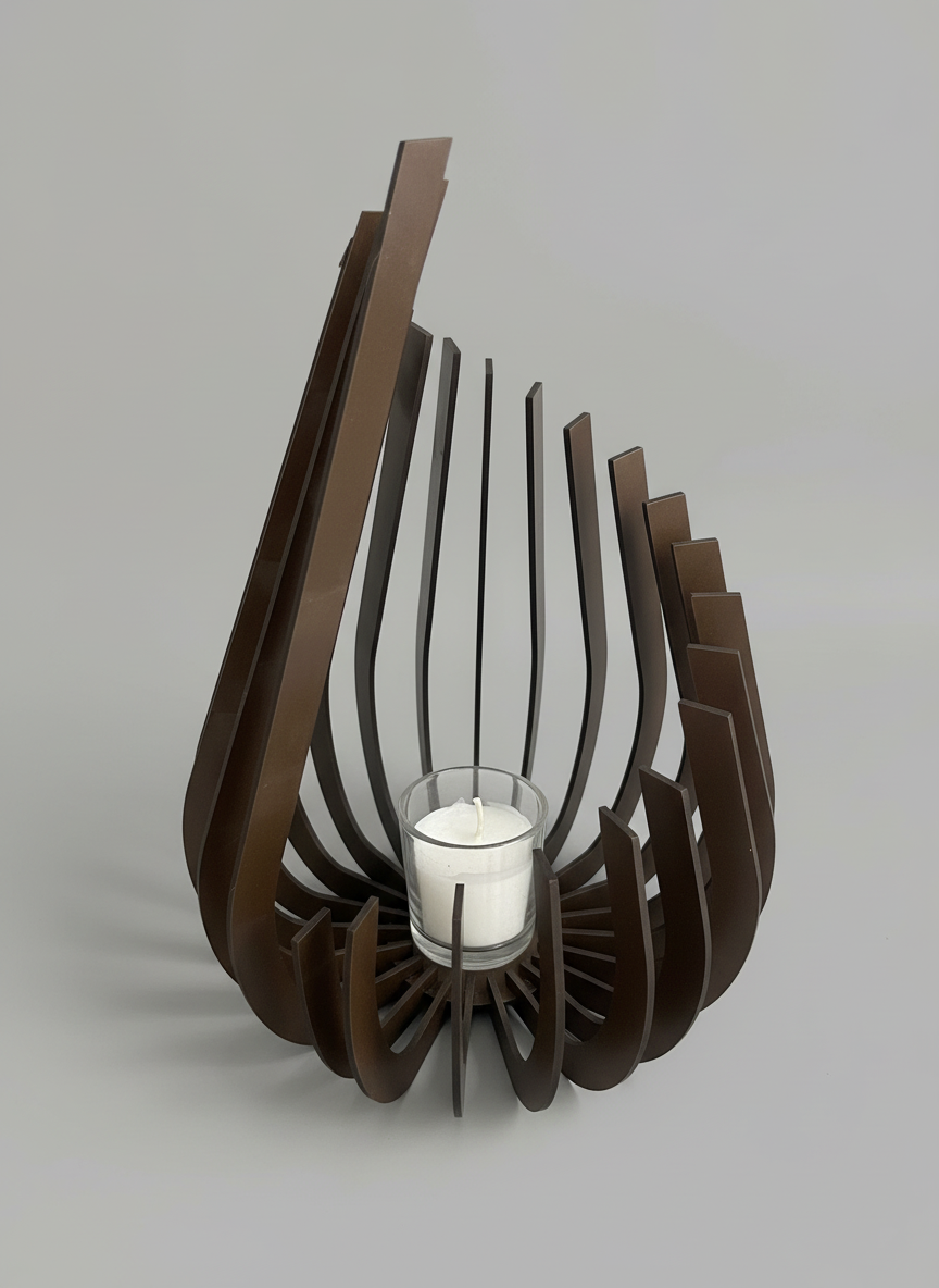 Modern MDF Tea Light Holder