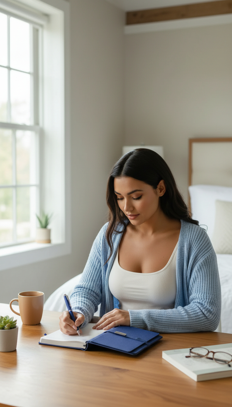 Elegant Blue Notebook Gift Set