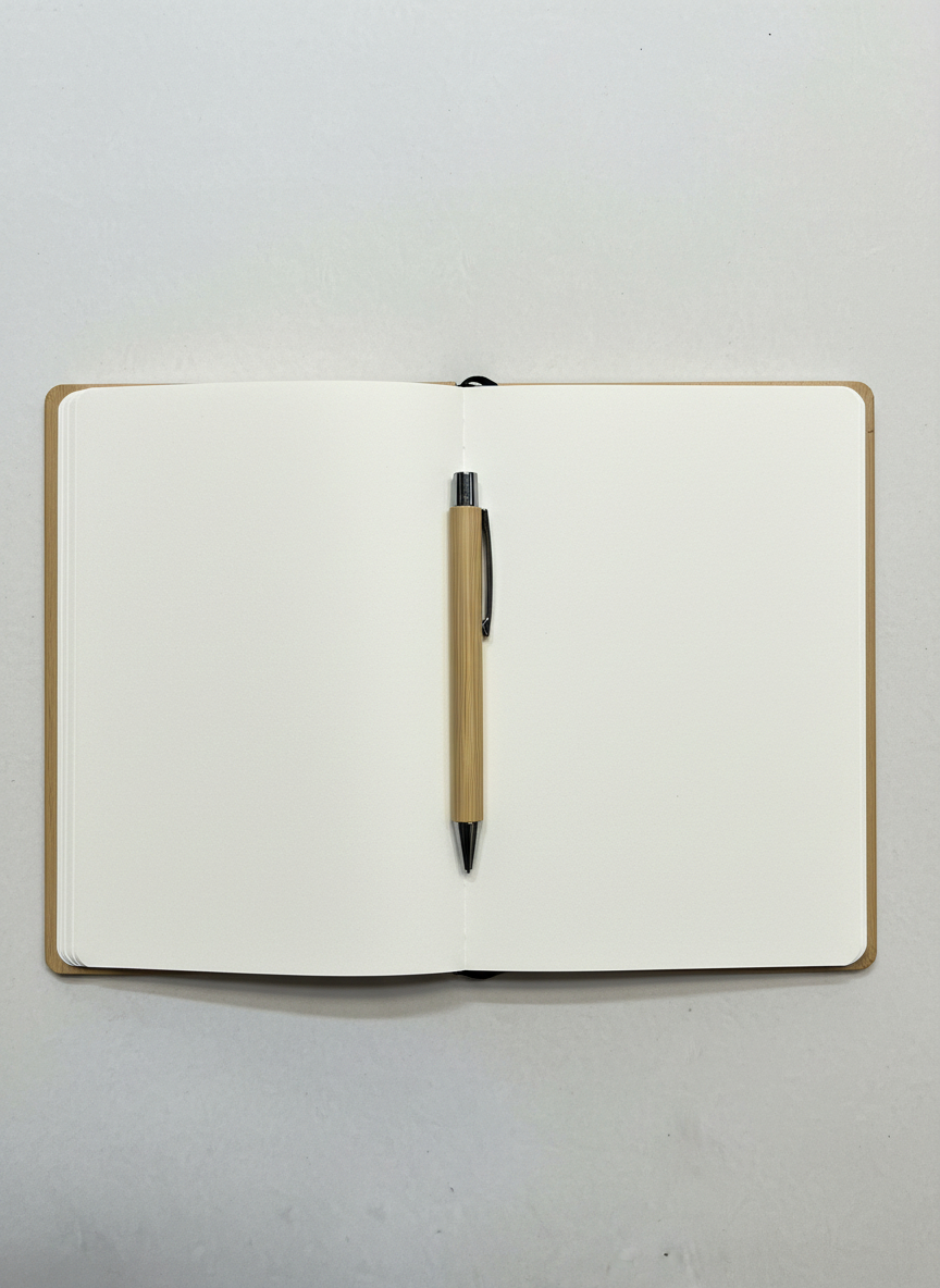 Wooden Notebook & Pen Gift Set