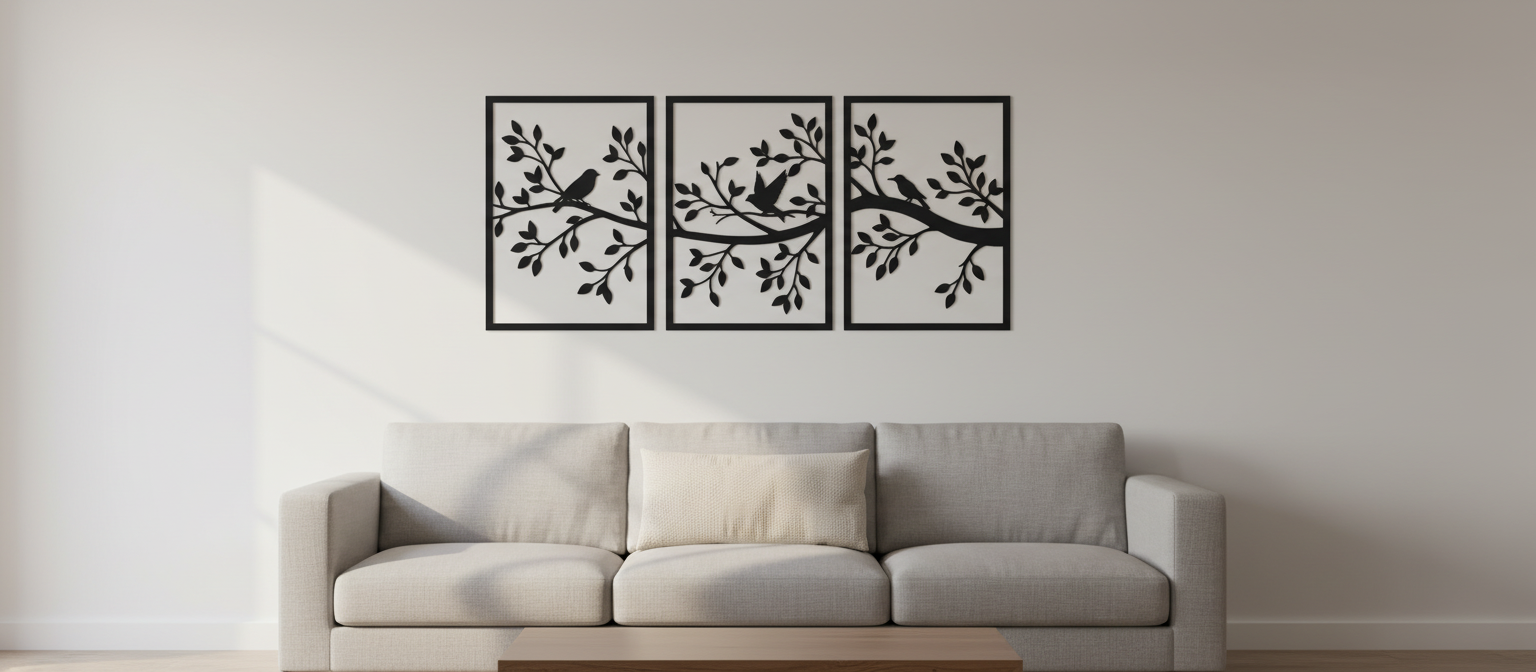 MDF Tree Branch Wall Art Set