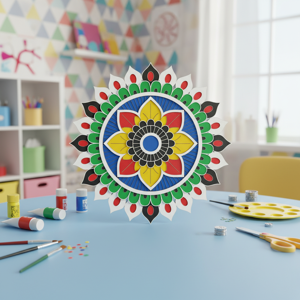MDF Mandala DIY Kit for 7+ Years kids
