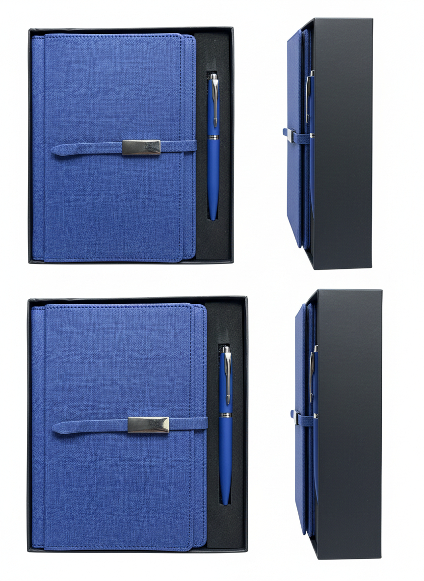 Elegant Blue Notebook Gift Set