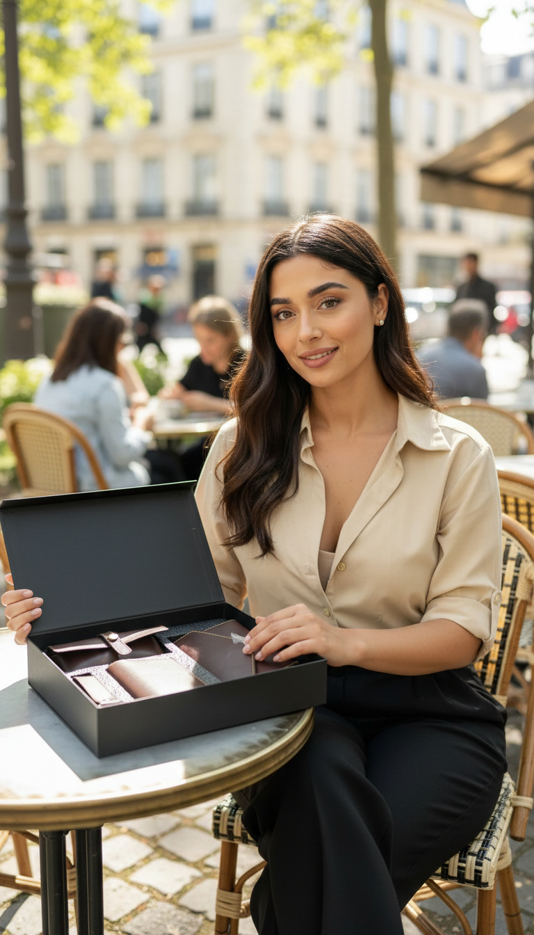 Luxury Leather Gift Set for Woman