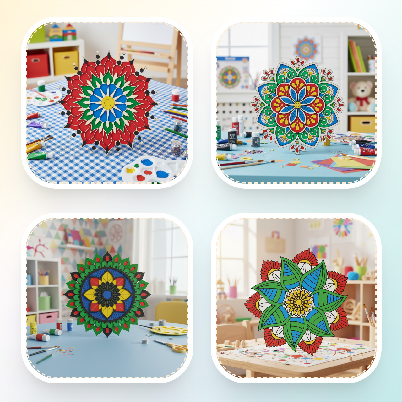 MDF Mandala DIY Kit for 7+ Years kids
