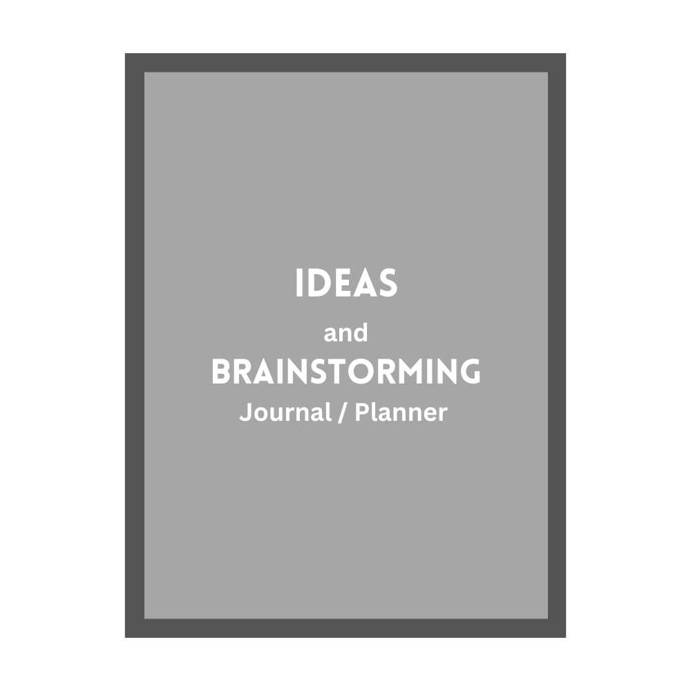 Ideas and Brainstorming Journal/Planner w/ coil binding