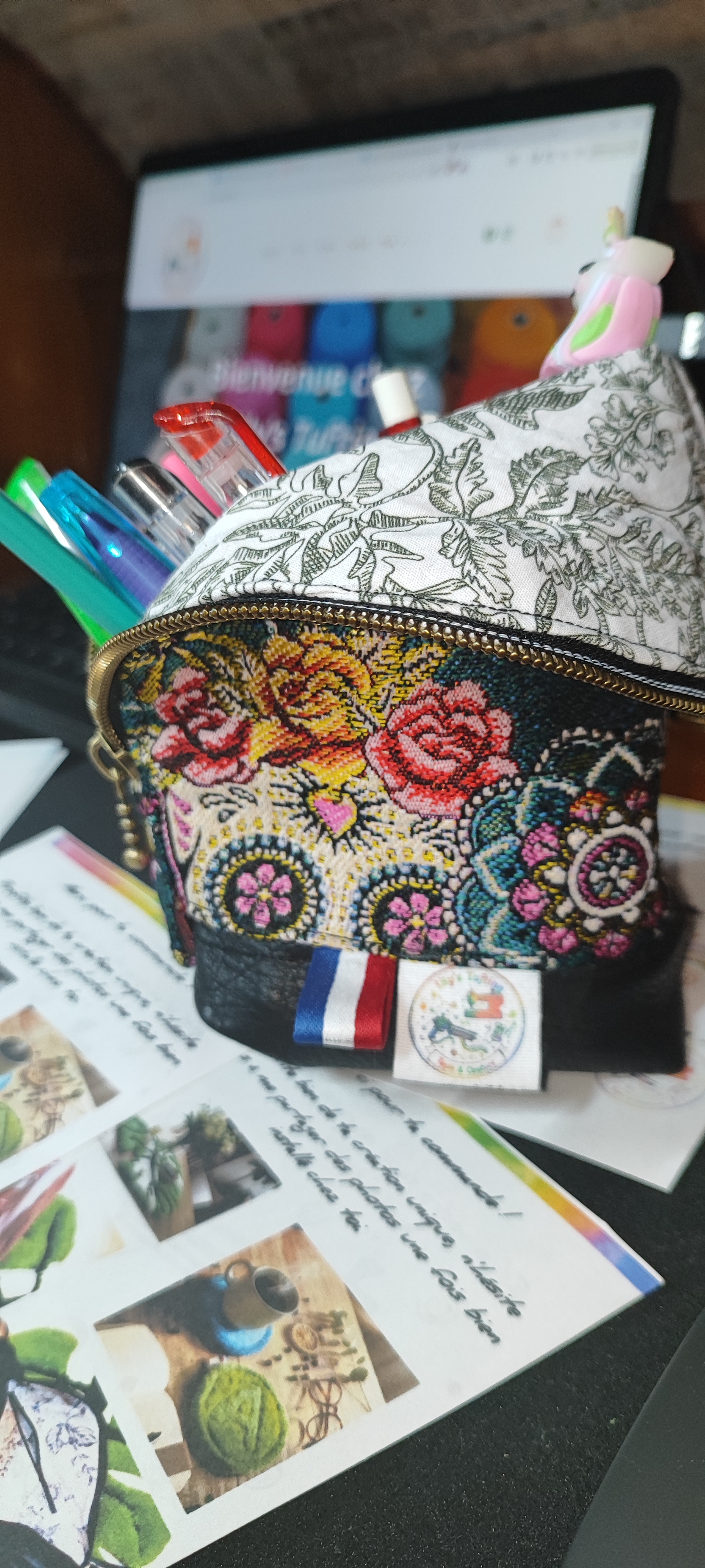 Trousse vertivale (pot à crayons) " EL DIA DE LOS MUERTOS "