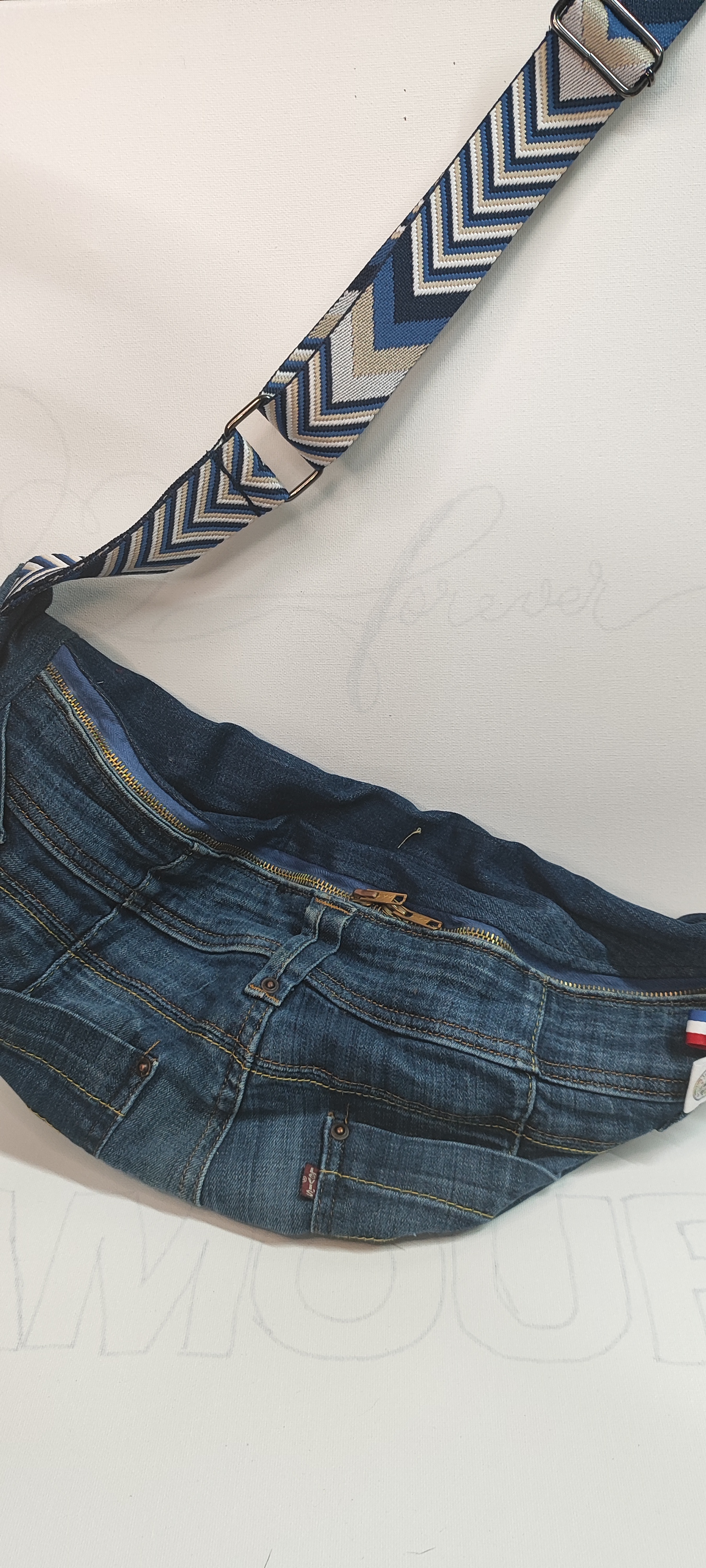 Sac bandoulière en jean