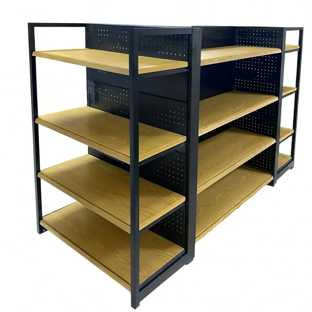 ESTILO MADERA Góndolas de Pared L: 1.20 * H 1.90 * D 0.40 Base + 4 niveles