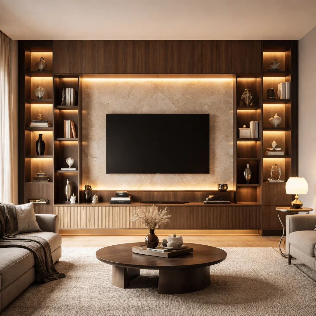 Parete attrezzata wenge