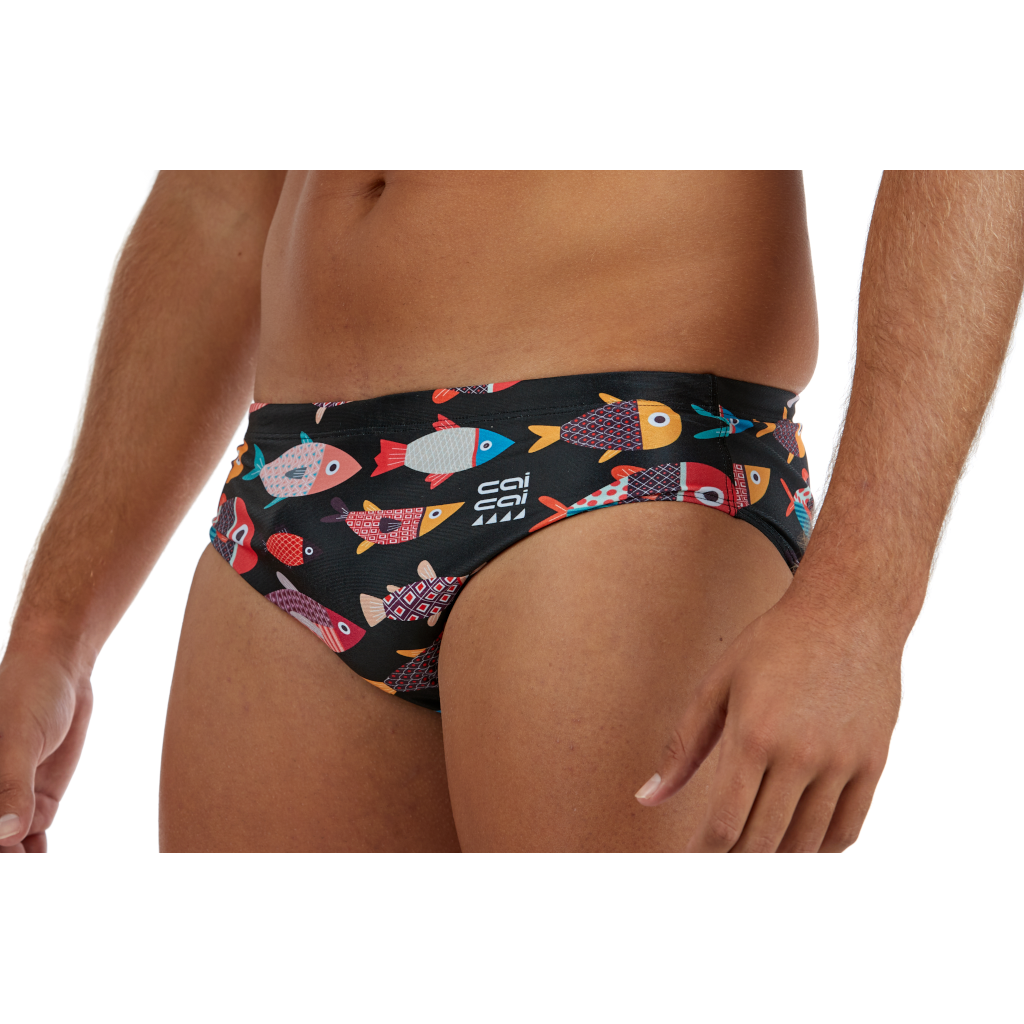 Bañador slip hombre modelo "Peces"