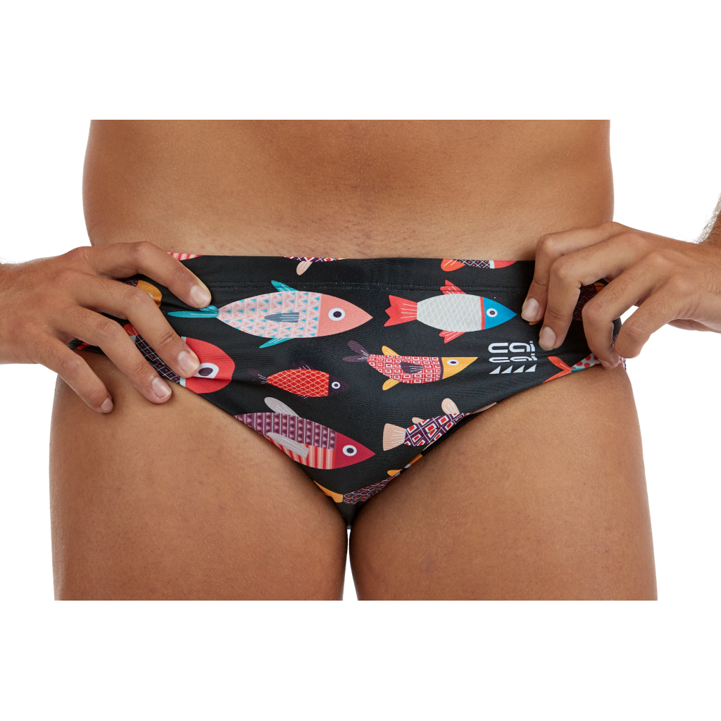 Bañador slip hombre modelo "Peces"