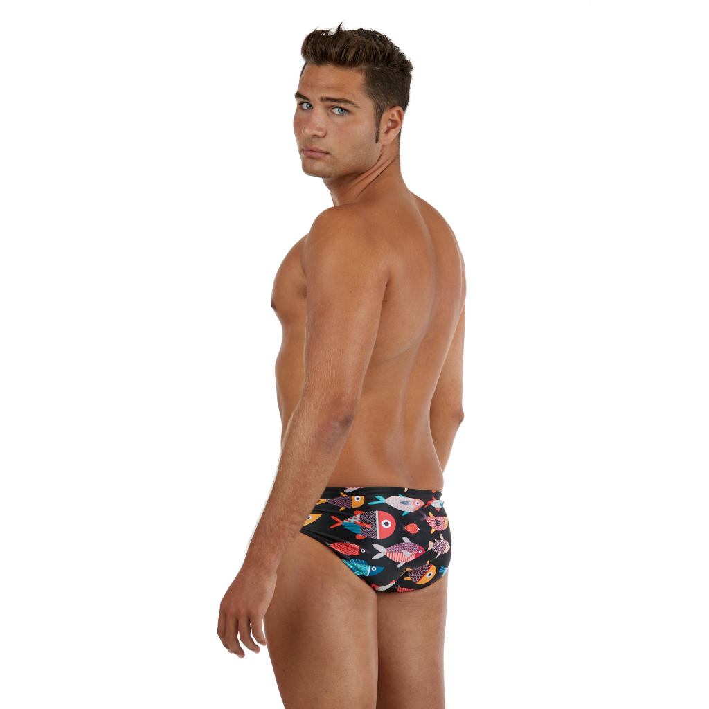 Bañador slip hombre modelo "Peces"