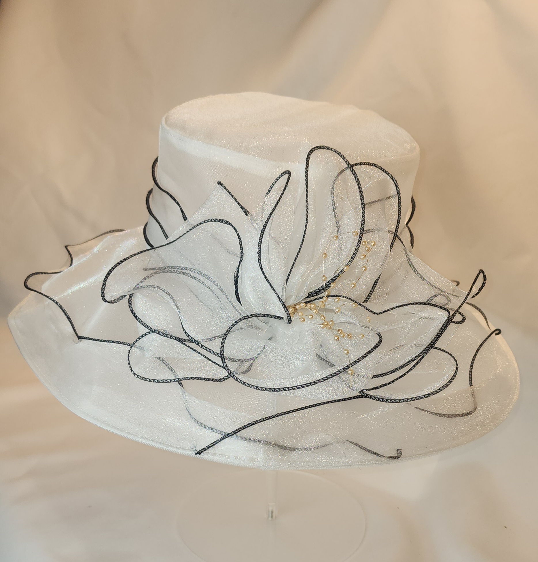 Elegant Wide Brim Hat Keeps You Cool in Church