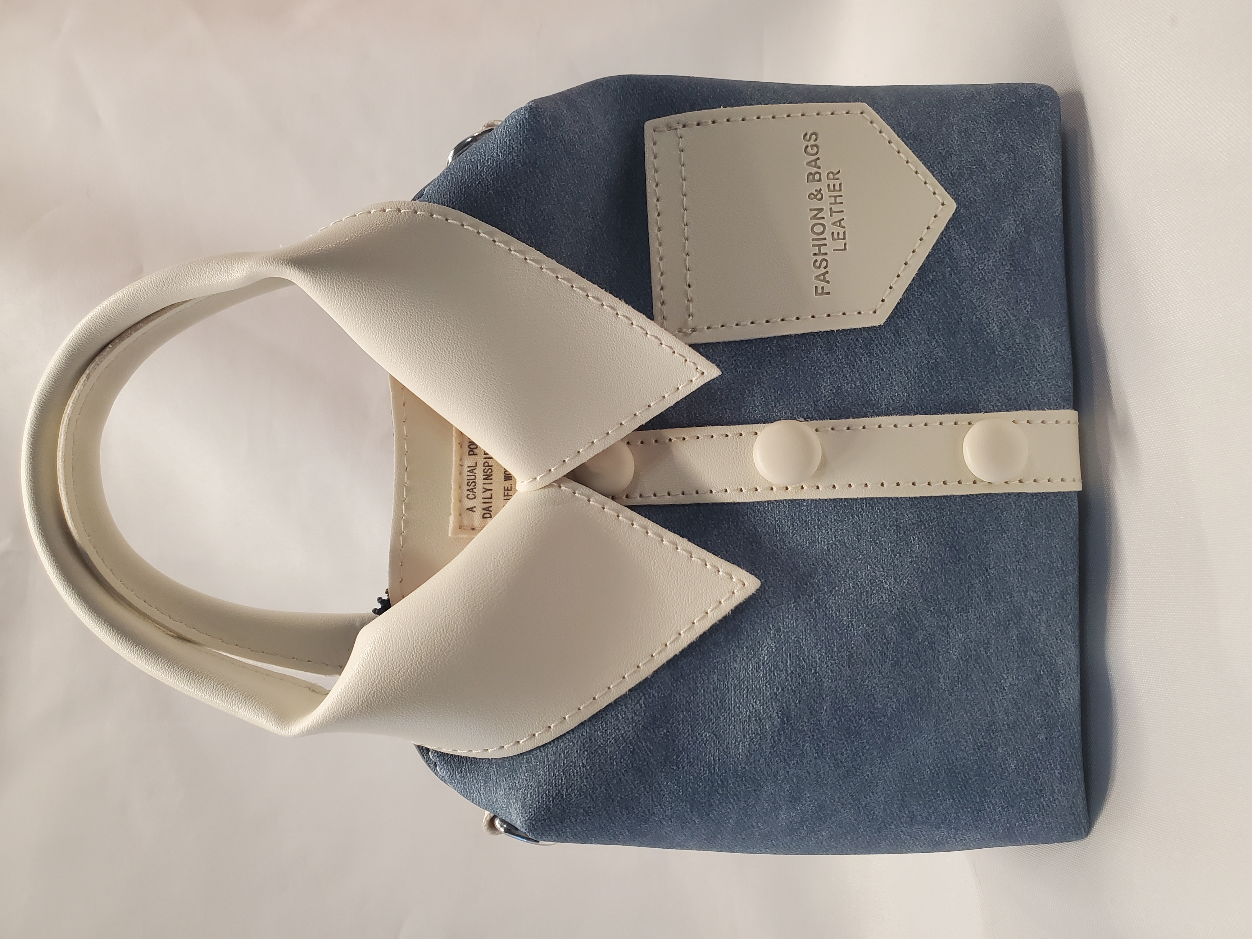 Chic Collar Mini Tote Jeans Bag