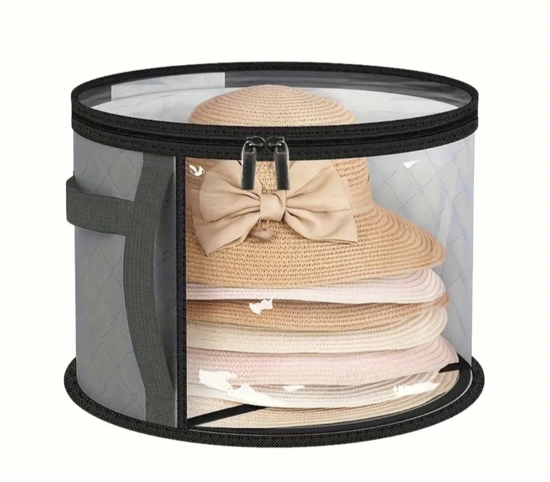 Clear see thru Hat Storage Organizer