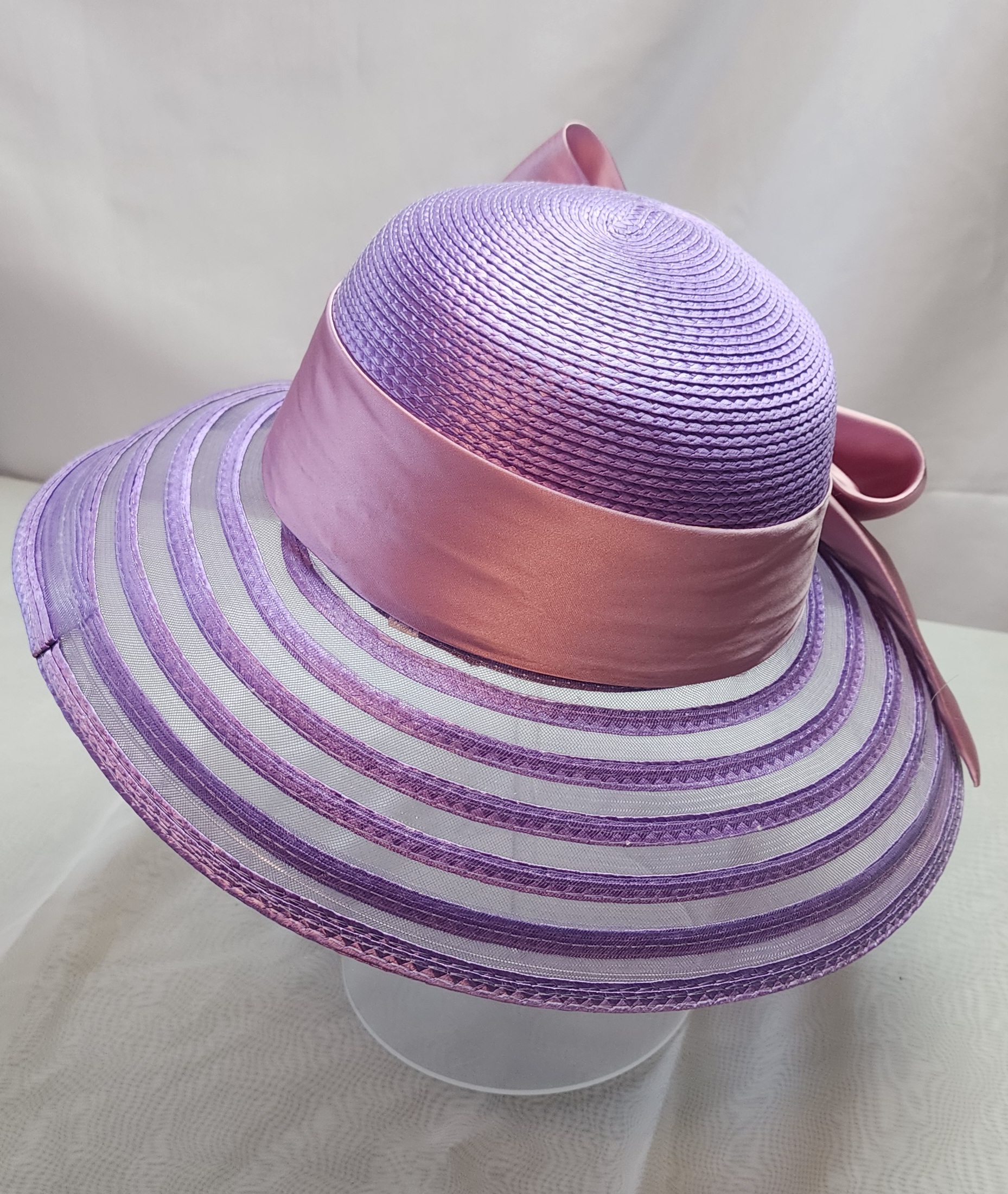 Lavender Wide-Brim Hat