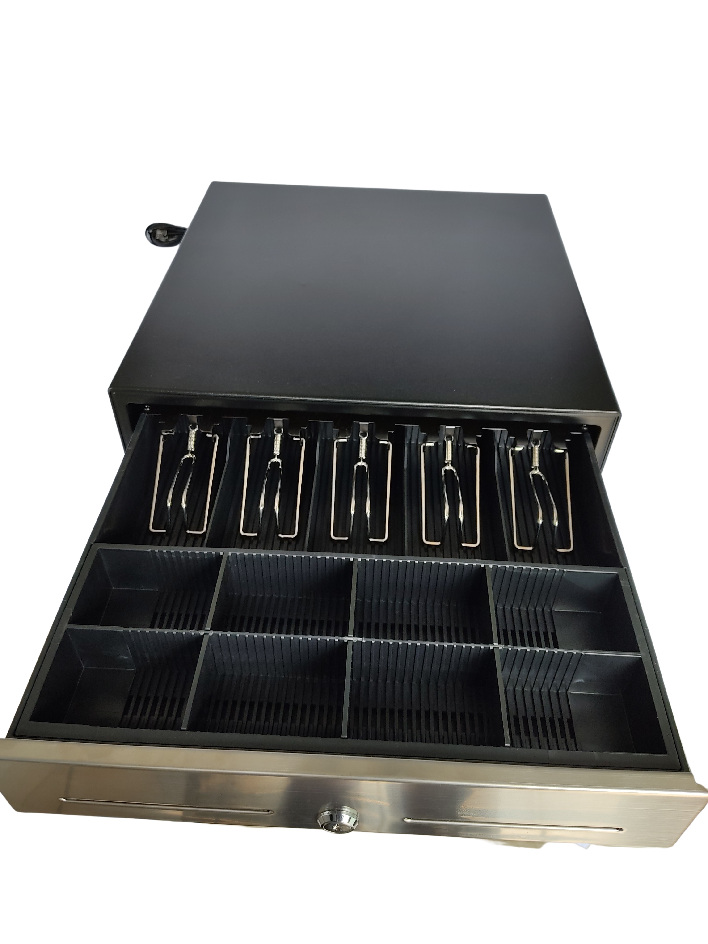 Cajón de dinero metálico