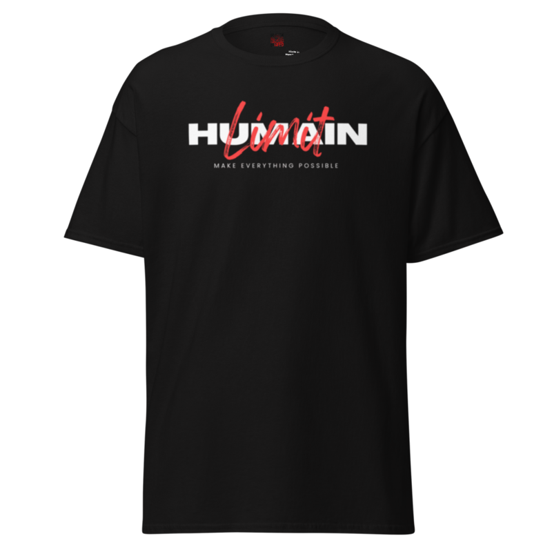 Ti-Shirt Humain Limit Mindset Evolution