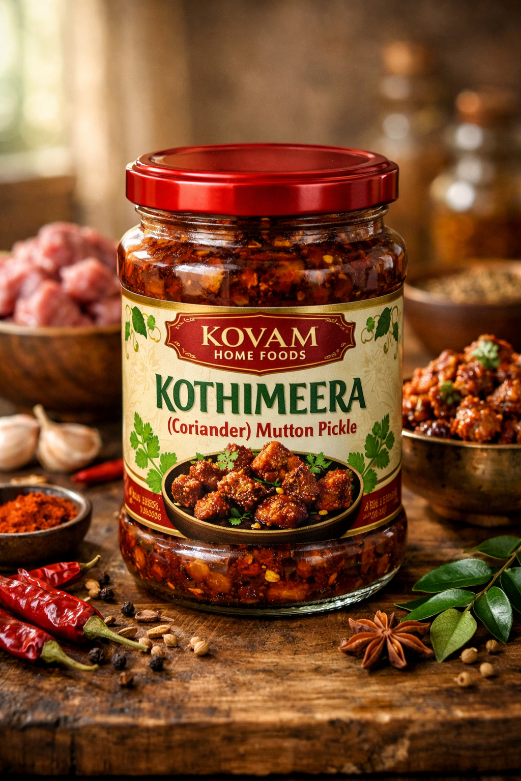 Kothimeera (Coriander ) Mutton Pickle