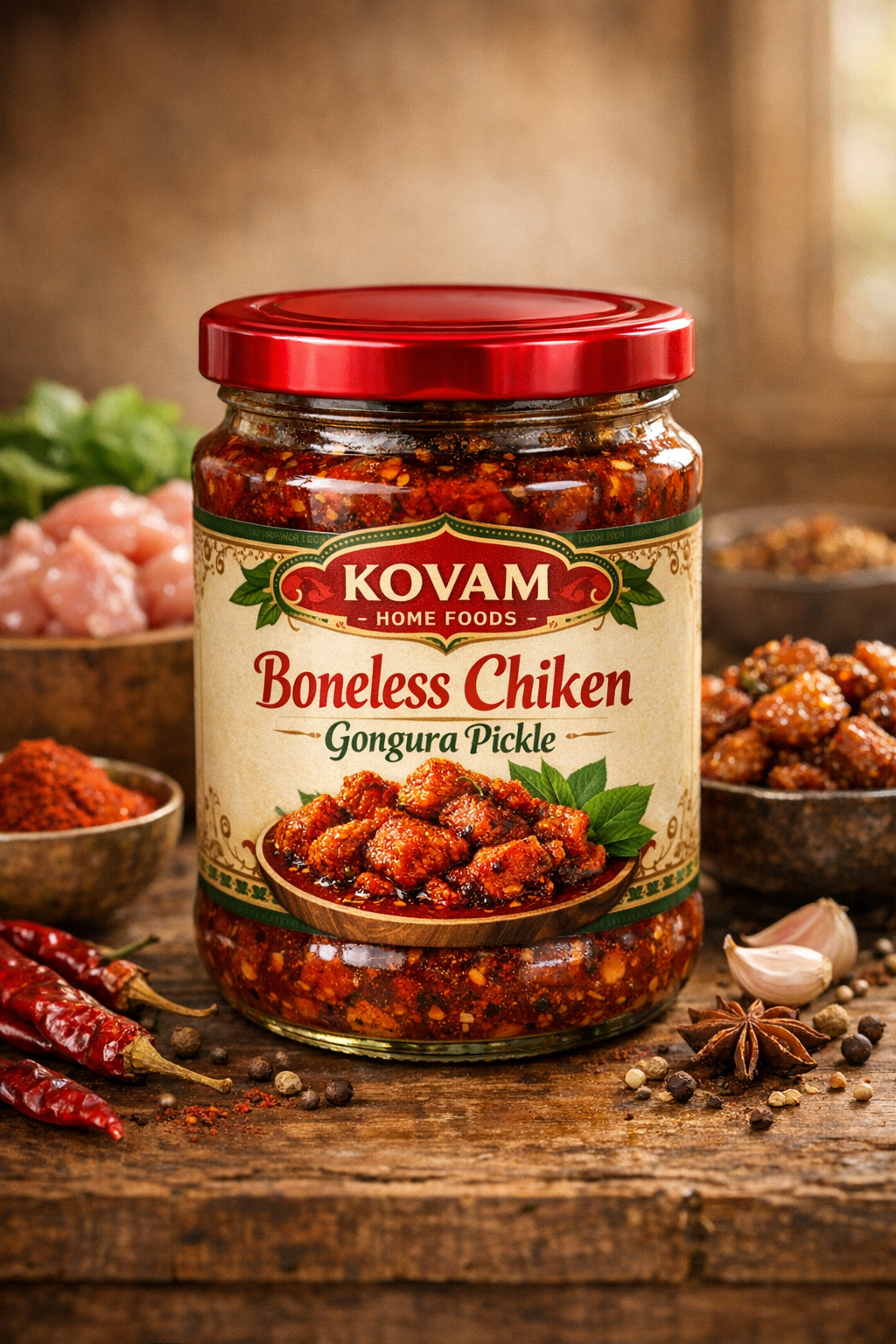Boneless Chiken Gongura Pickle