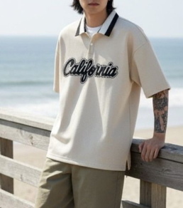 California Embroidered Polo Shirt