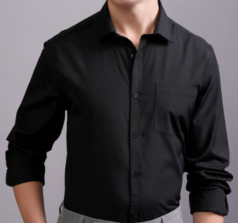 Men's Black Dress Shirt