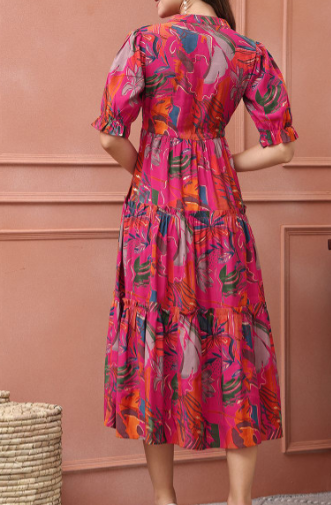 Floral Print Maxi Dress