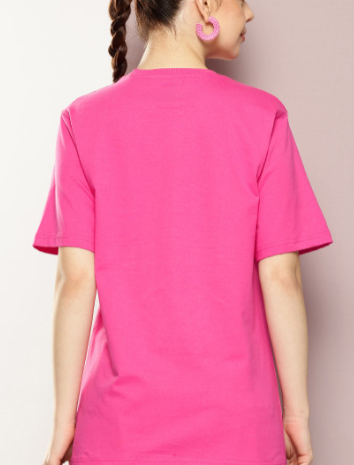 Pink Geometric Pattern T-Shirt