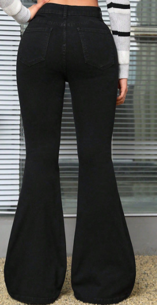 Black Flared Jeans