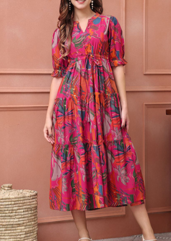 Floral Print Maxi Dress