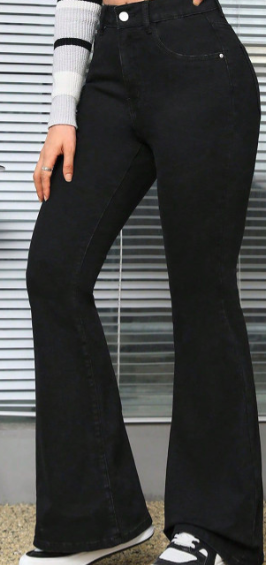 Black Flared Jeans