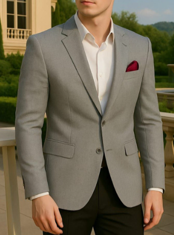 Men's Light Grey Blazer