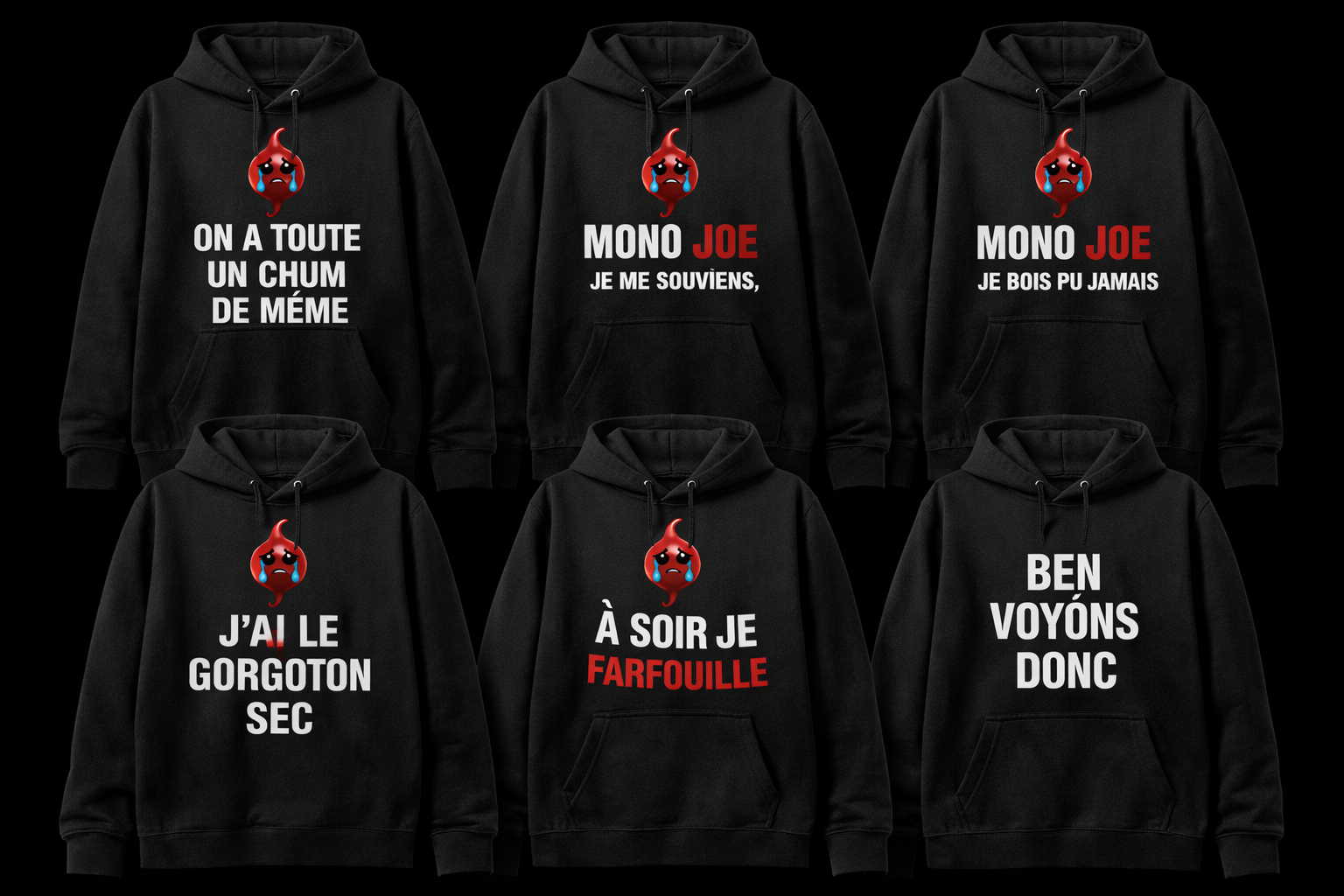 Sweatshirts humoristiques québécois