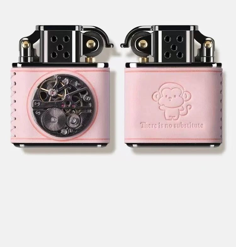 Pink Mechanical Monkey Lighter