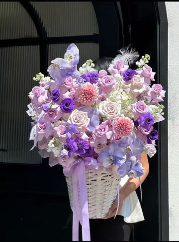 Luxury Pastel Floral Basket