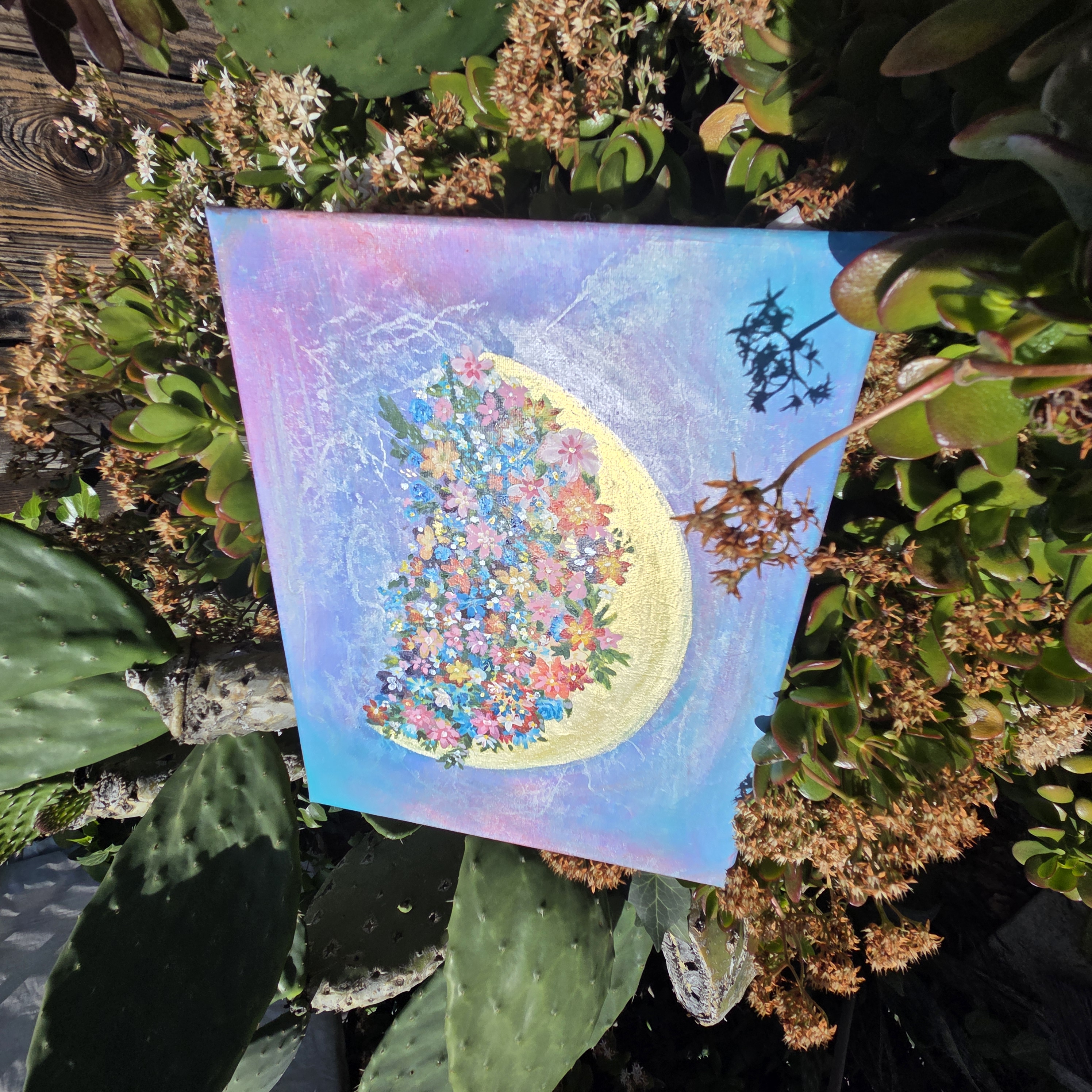 Crescent Bloom 11x14 in, Original