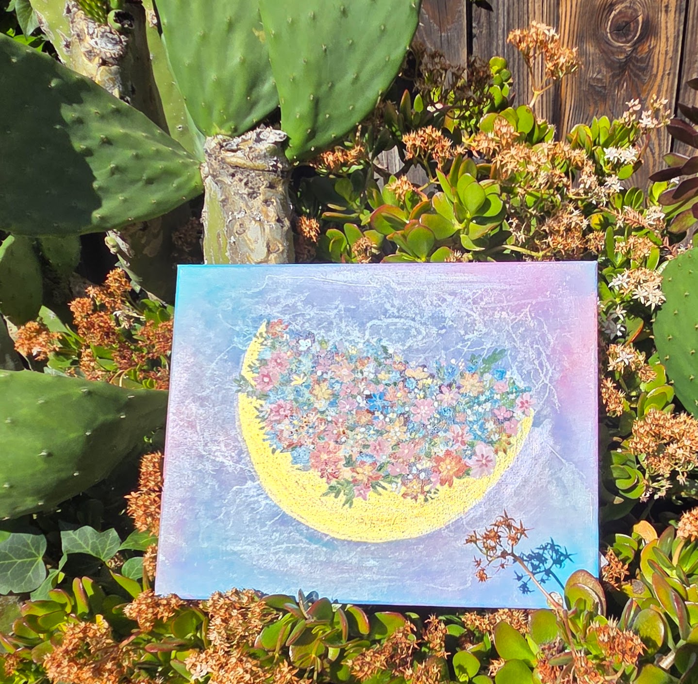 Crescent Bloom 11x14 in, Original