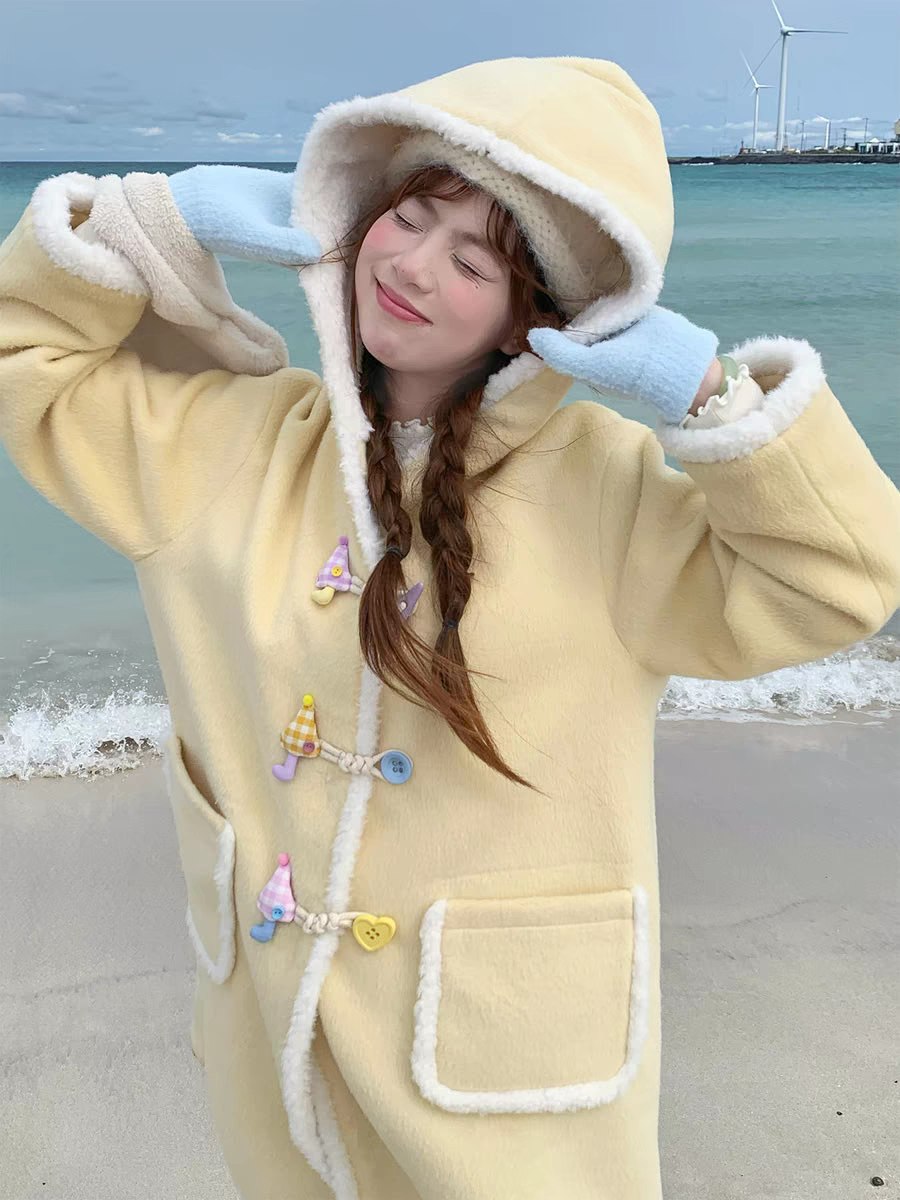 Pastel Yellow Winter Coat